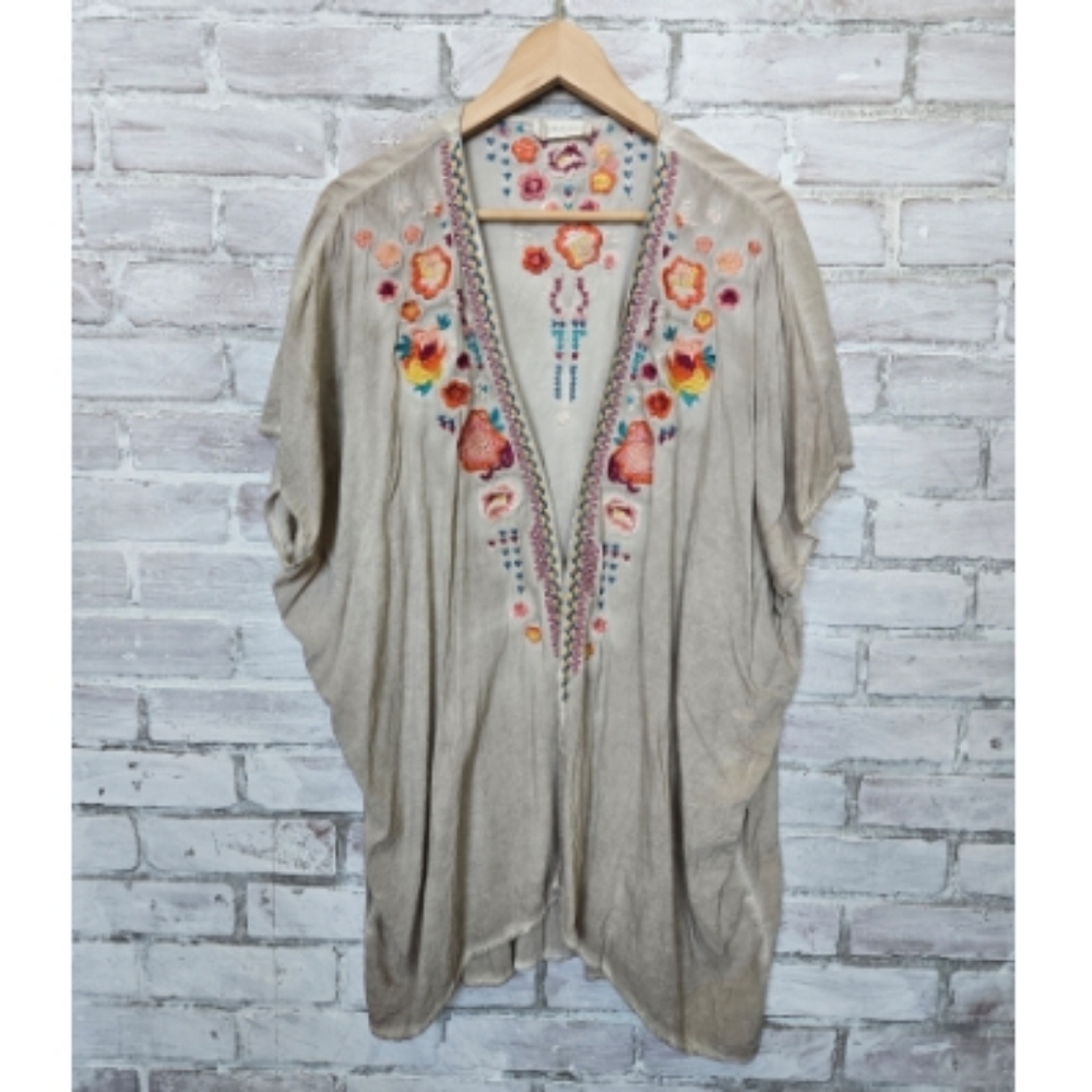 Altar'd State Embroidered Beige Blouse - Picture 6 of 6